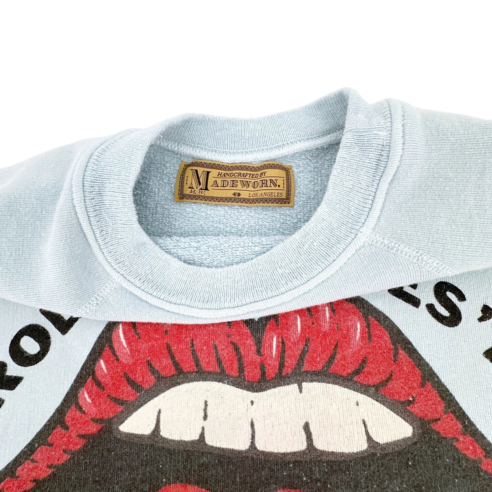 MADEWORN Rock The Rolling Stones 1975 Sweatshirt XS - flyKAMP