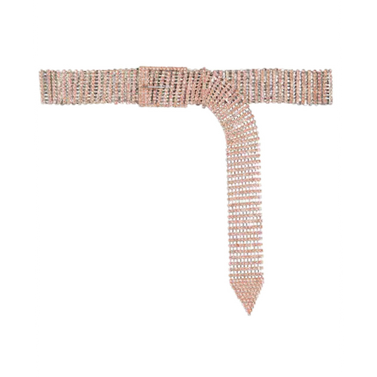 B-LOW the BELT Farah Crystal Belt in Rose