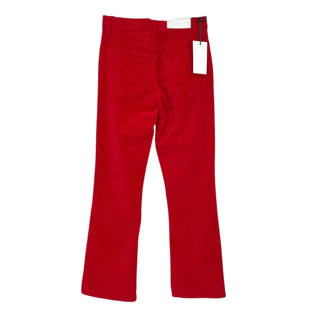 RE/DONE Mid-Rise Cropped Kick Flare Velvet Pants 25 - flyKAMP