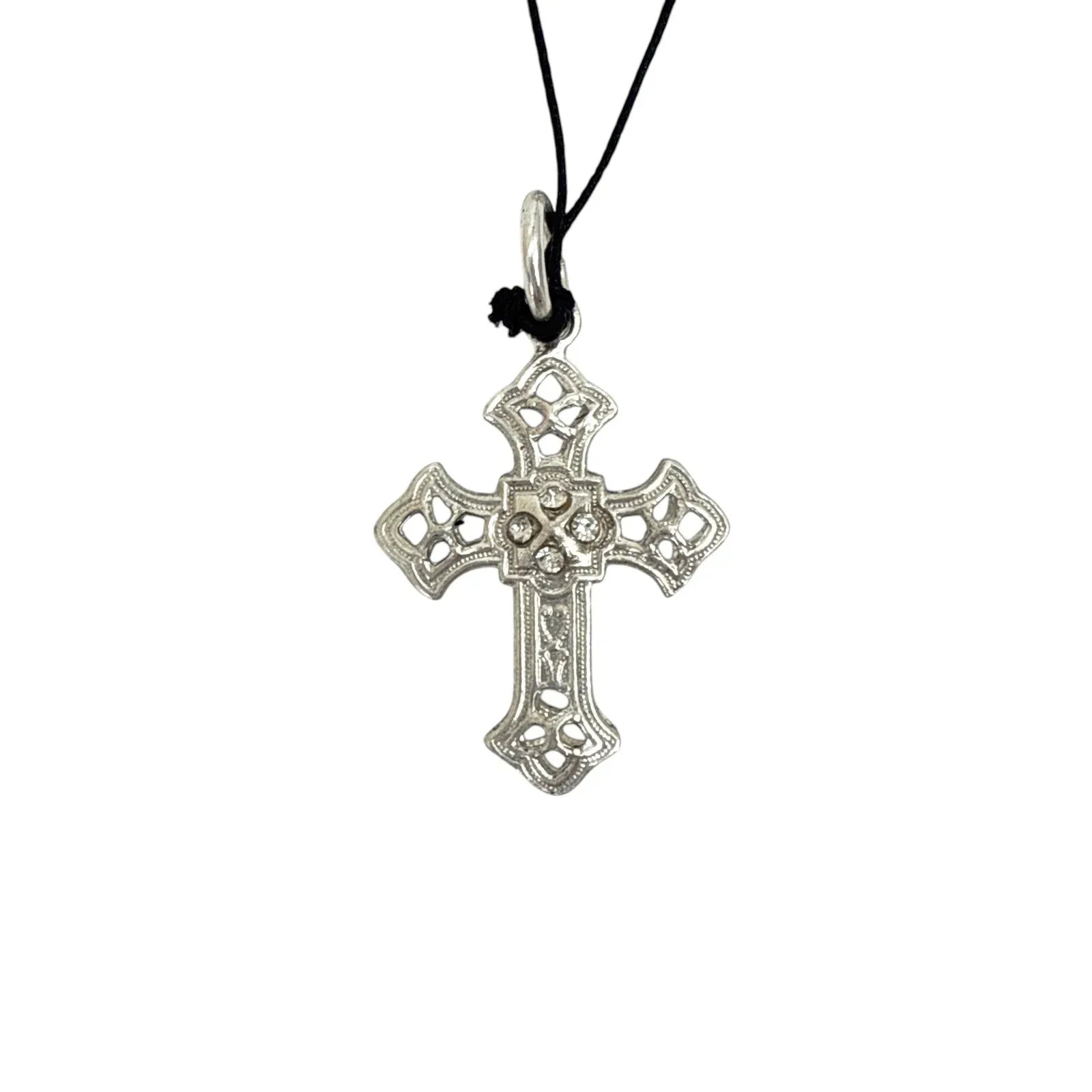 VIRGINS SAINTS & ANGELS VSA Basilica Cross Charm in Silver - flyKAMP