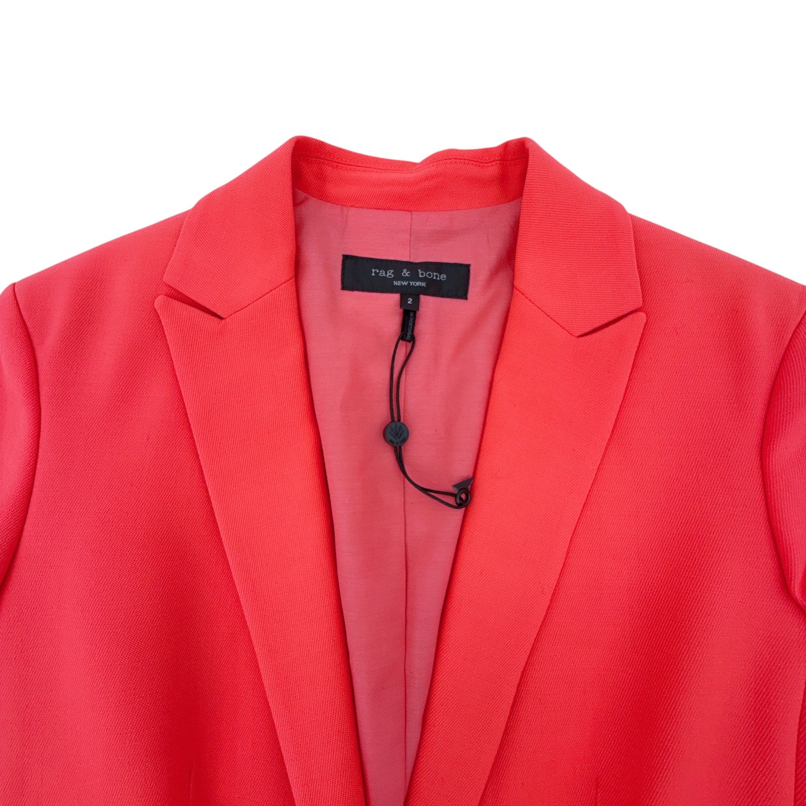 RAG & BONE Lexington Twill Blazer in Bright Pink 2