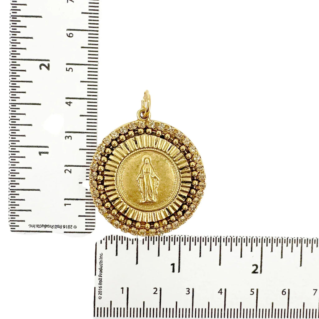 VIRGINS SAINTS & ANGELS VSA Disco Virgin Charm in Gold - flyKAMP