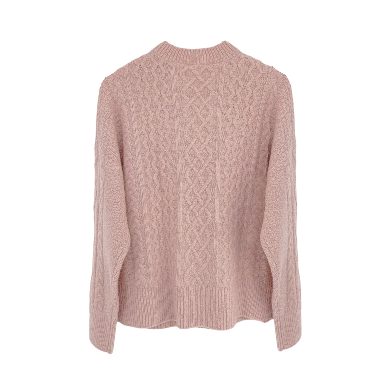 FAVORITE DAUGHTER The Oversized Cable Sweater in Whimsical Rose S Favorite Daughter