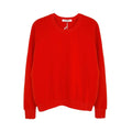 PERFECTWHITETEE Alexi French Terry Sweatshirt in Tomato S perfectwhitetee