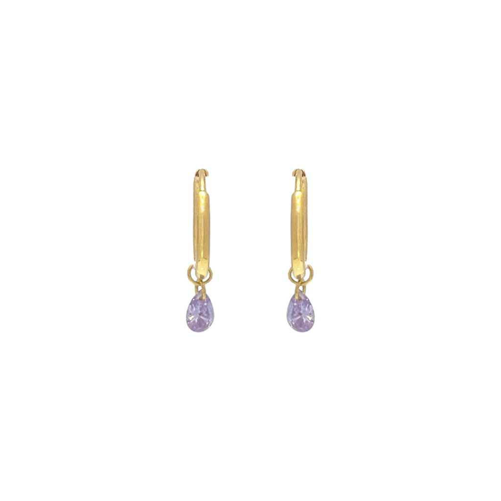COMPLETEDWORKS Cubic Zirconia & Gold Vermeil Hoop Earrings COMPLETEDWORKS