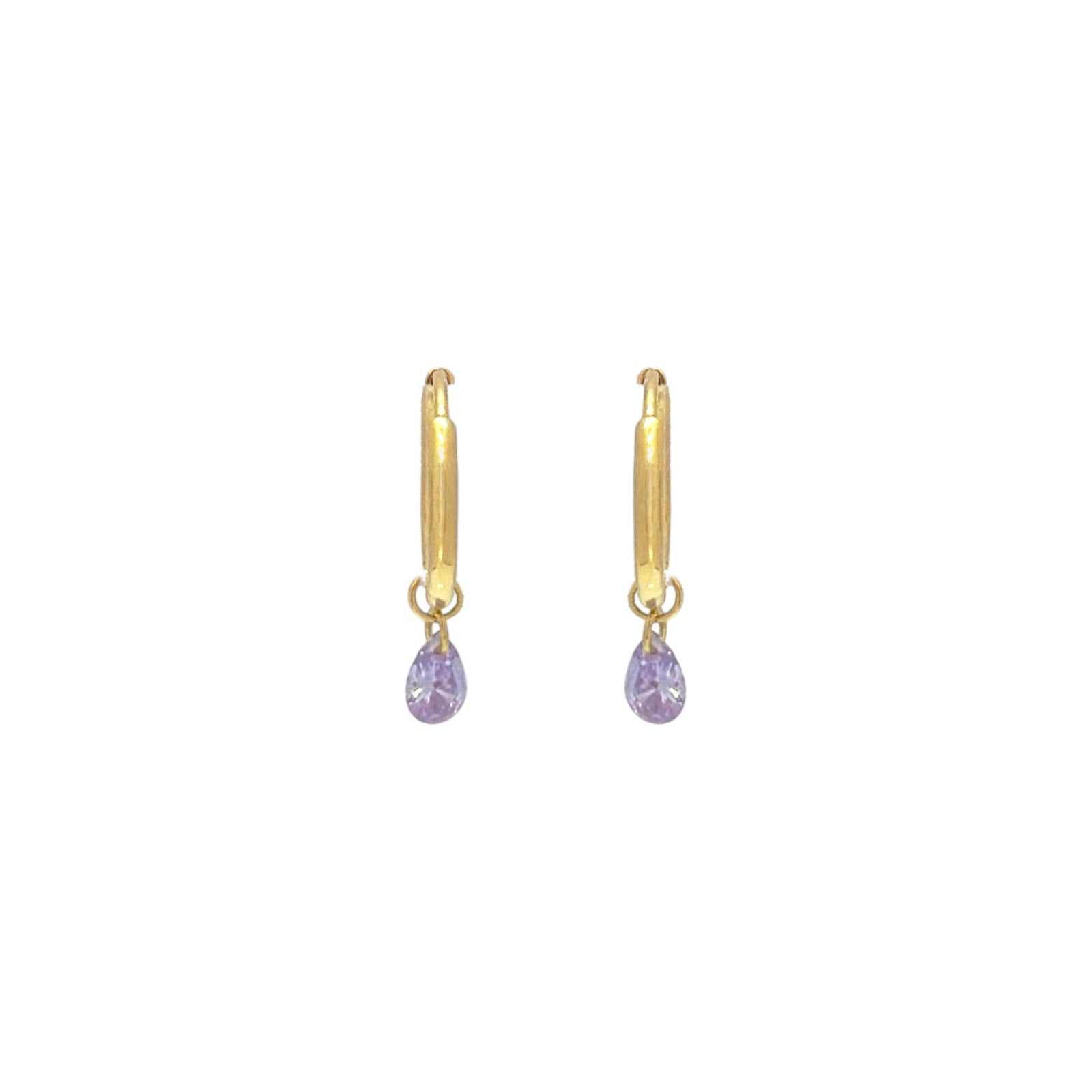 COMPLETEDWORKS Cubic Zirconia & Gold Vermeil Hoop Earrings COMPLETEDWORKS