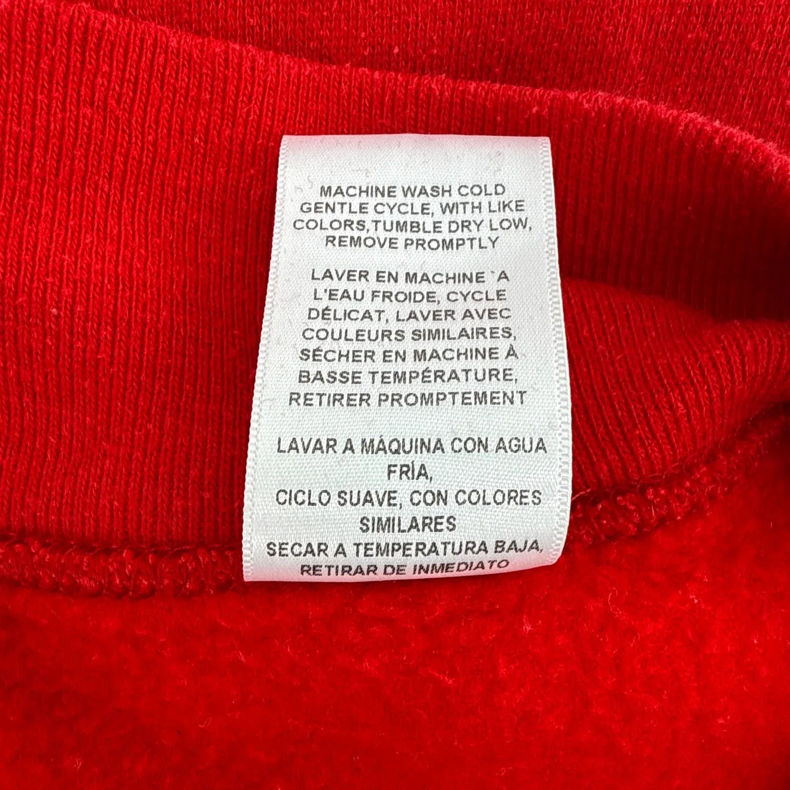 RE/DONE Recycle Crew Neck Sweatshirt in Red XS/S - flyKAMP