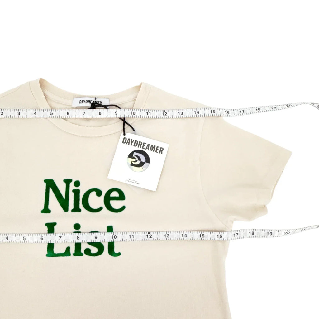DAYDREAMER Nice List Vintage Tee in Dirty White M - flyKAMP