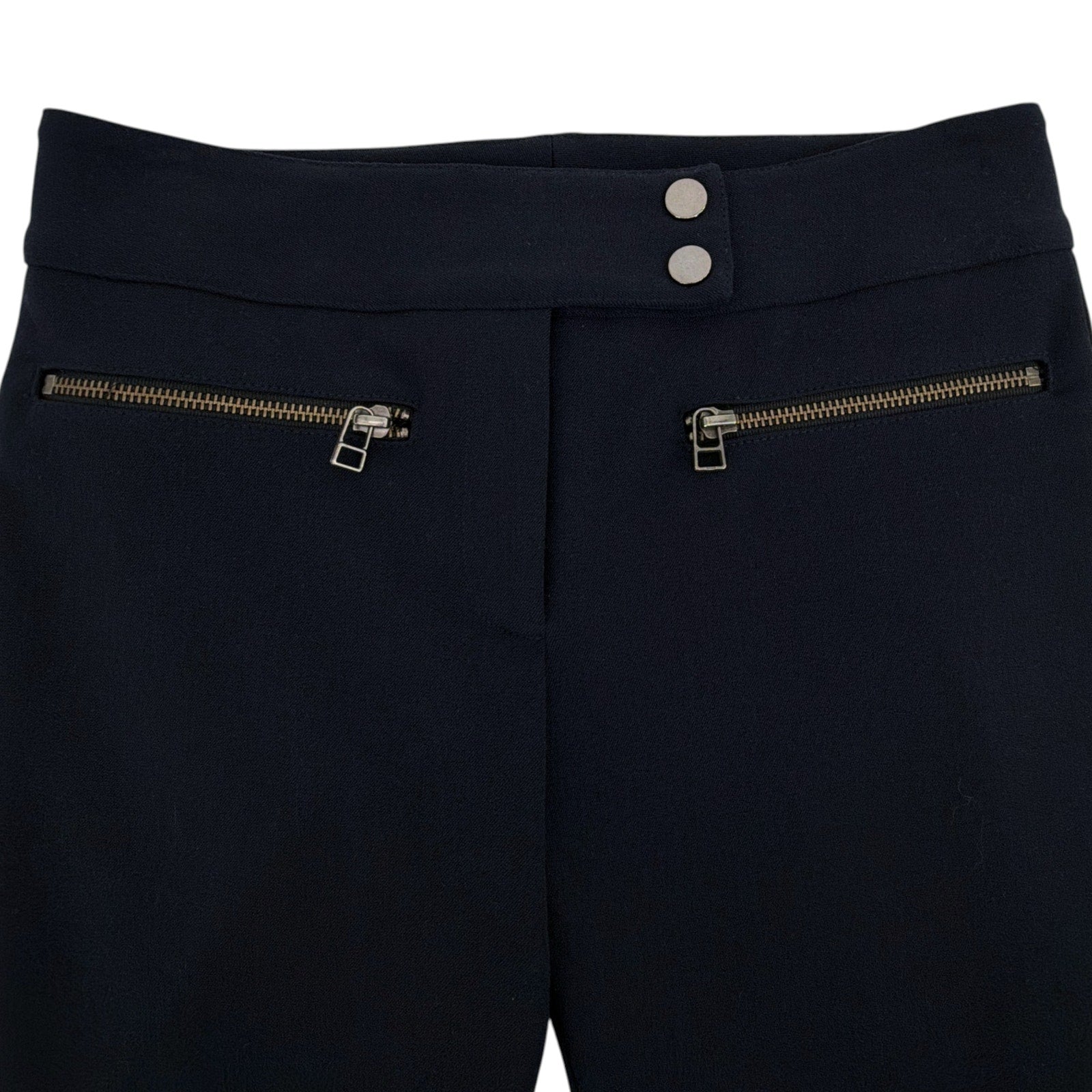 VERONICA BEARD Metro Cropped Kick Flare Pant in Dark Navy 0 Veronica Beard