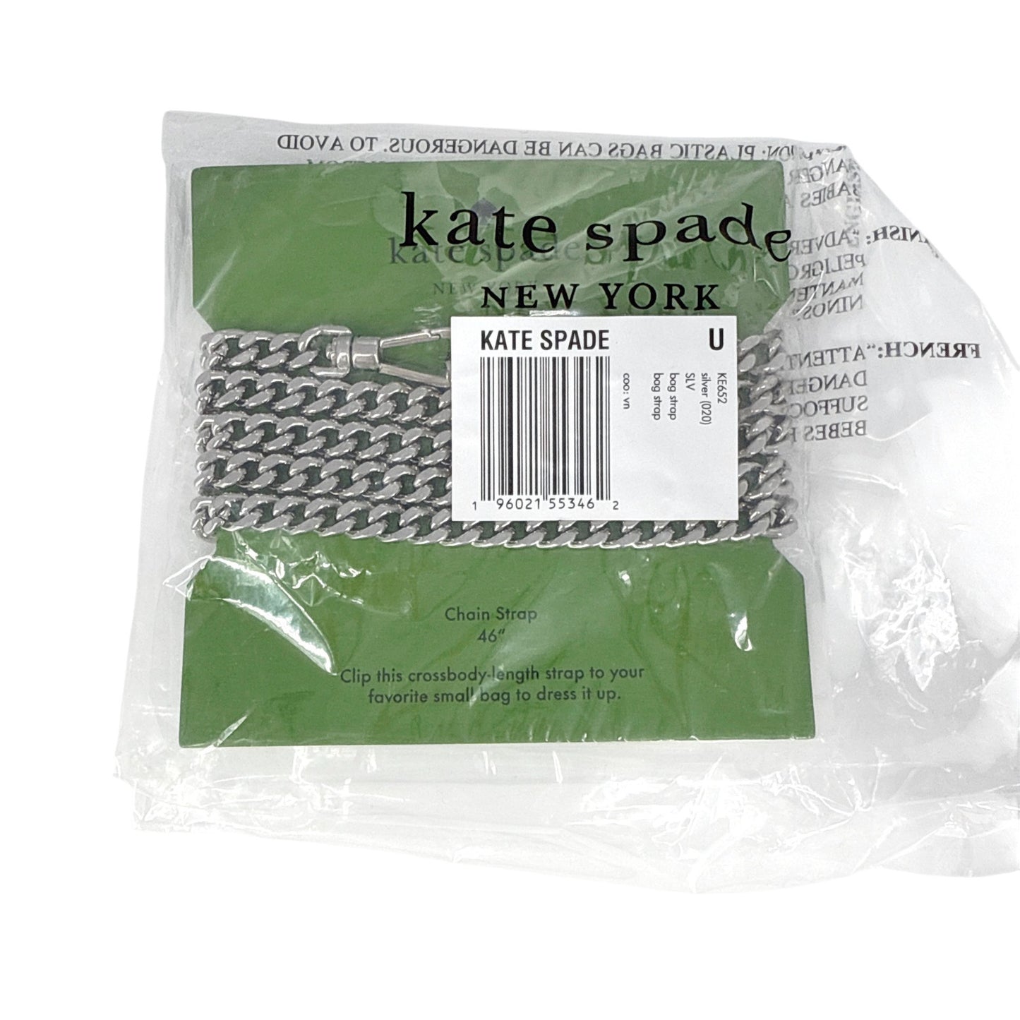 KATE SPADE New York Jolie Metallic Chain Phone Crossbody+Additional Chain Strap