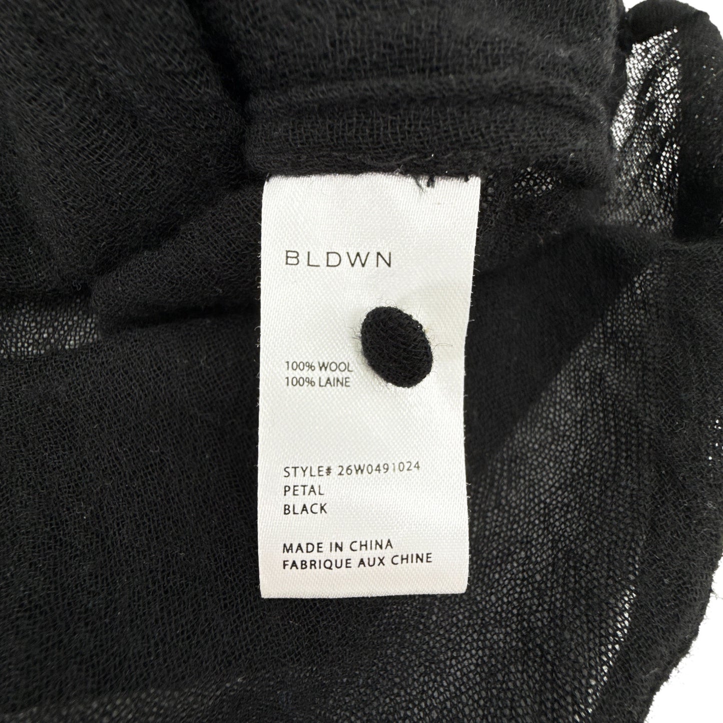 BALDWIN Kansas City BLDWN Petal Top in Black S