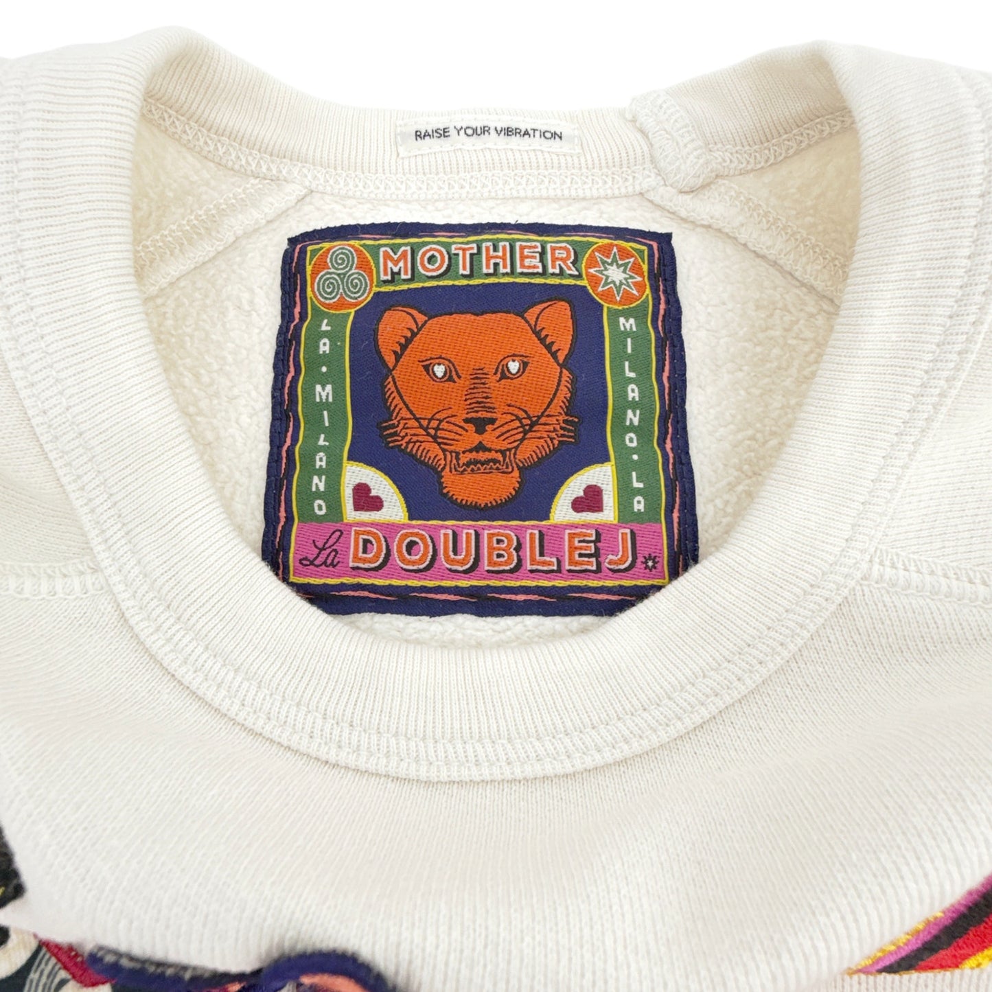 La DOUBLEJ x MOTHER The Biggie Concert Whisper White Patch It Up