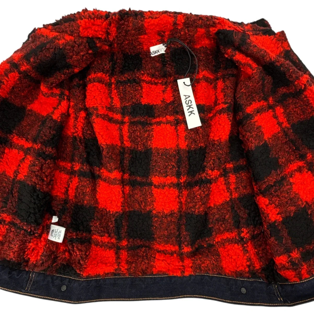ASKK NY Nova Lined Jacket in Indigo Plaid 0|XS - flyKAMP