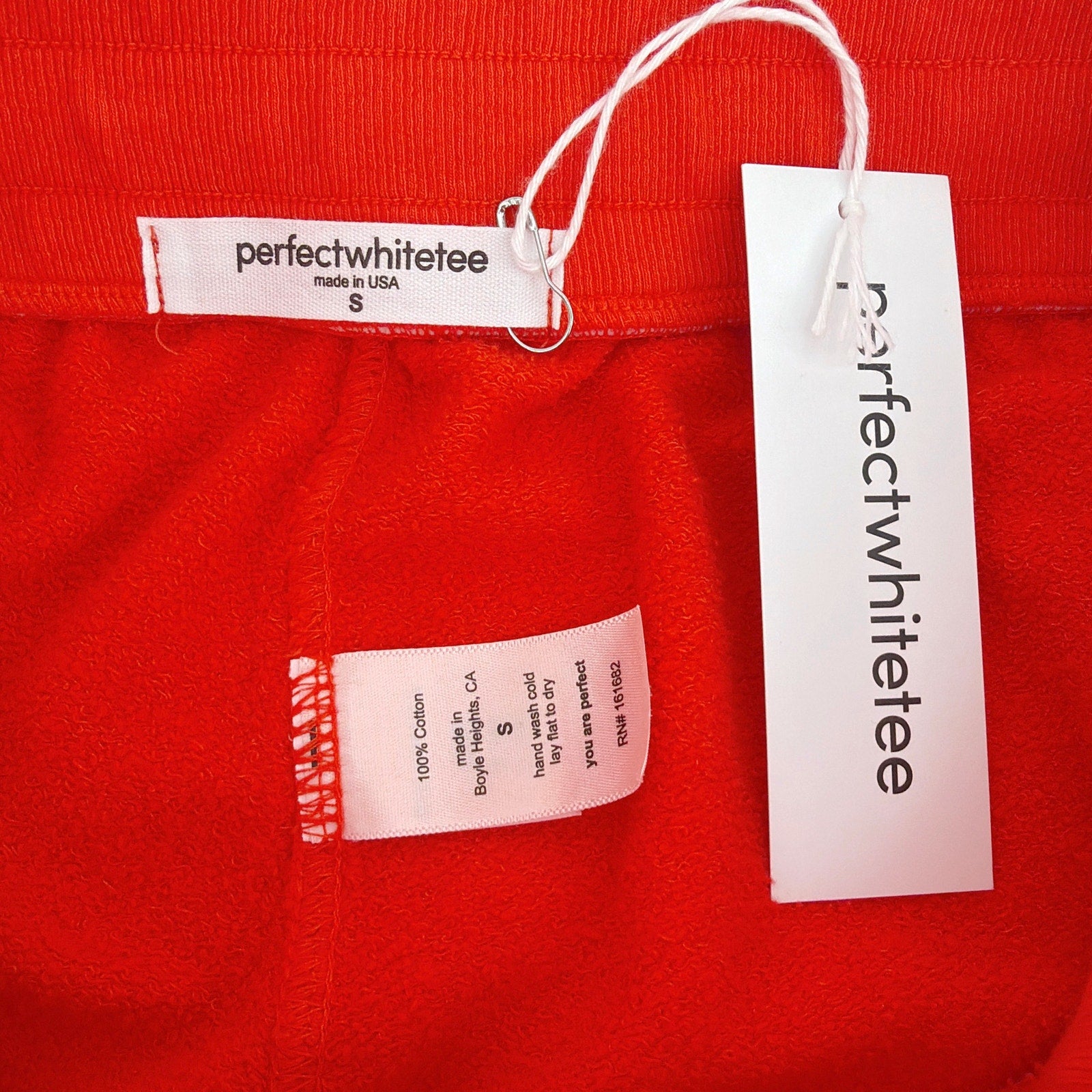 PERFECTWHITETEE Jamaica Beach Fleece Sweatpants in Tomato S perfectwhitetee