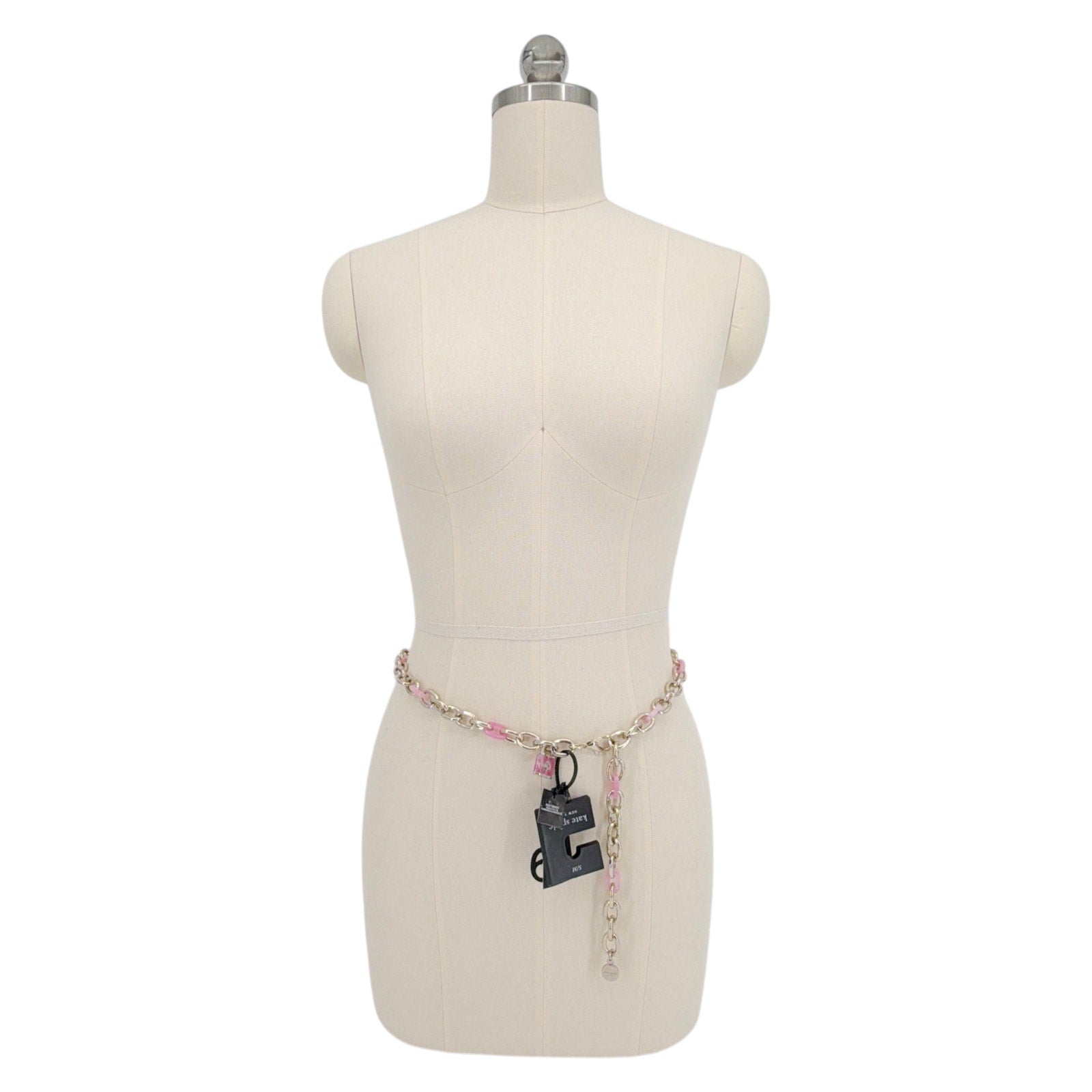 KATE SPADE New York Lock & Spade Chain Link Belt in Pink S/M Kate Spade
