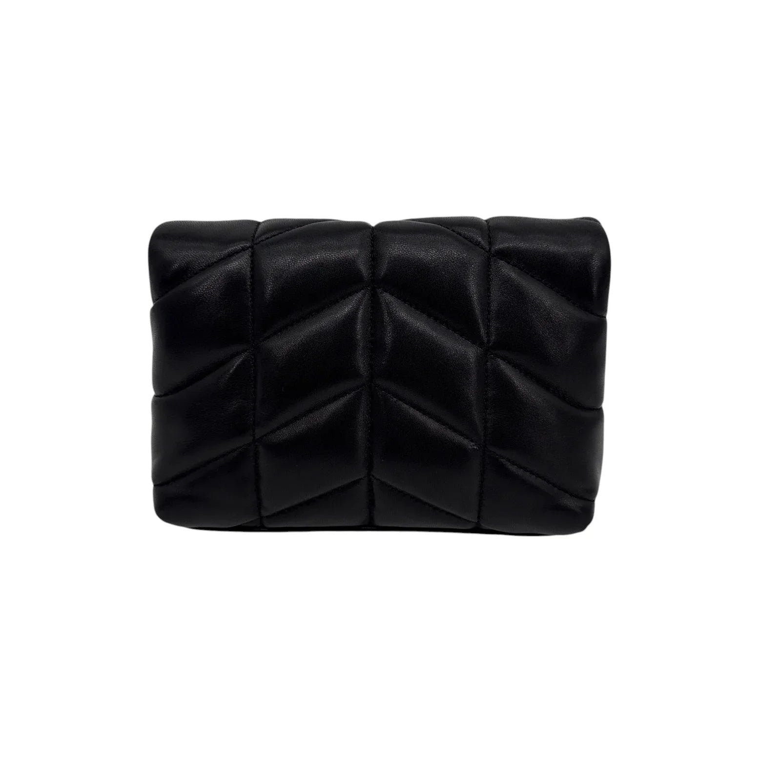 SAINT LAURENT Loulou Mini in Lambskin Puffer Pouch Clutch - flyKAMP