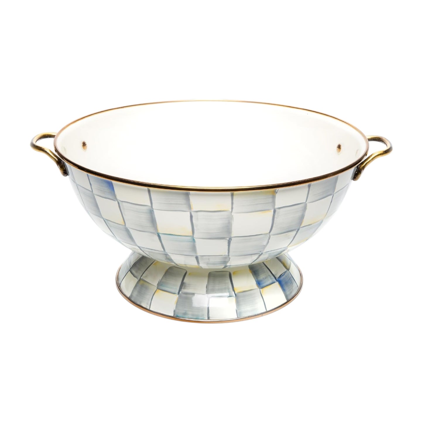MACKENZIE-CHILDS Sterling Check Everything Bowl