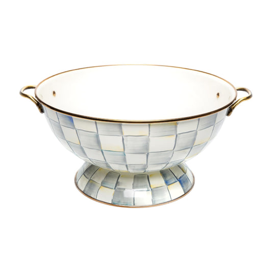 MACKENZIE-CHILDS Sterling Check Everything Bowl
