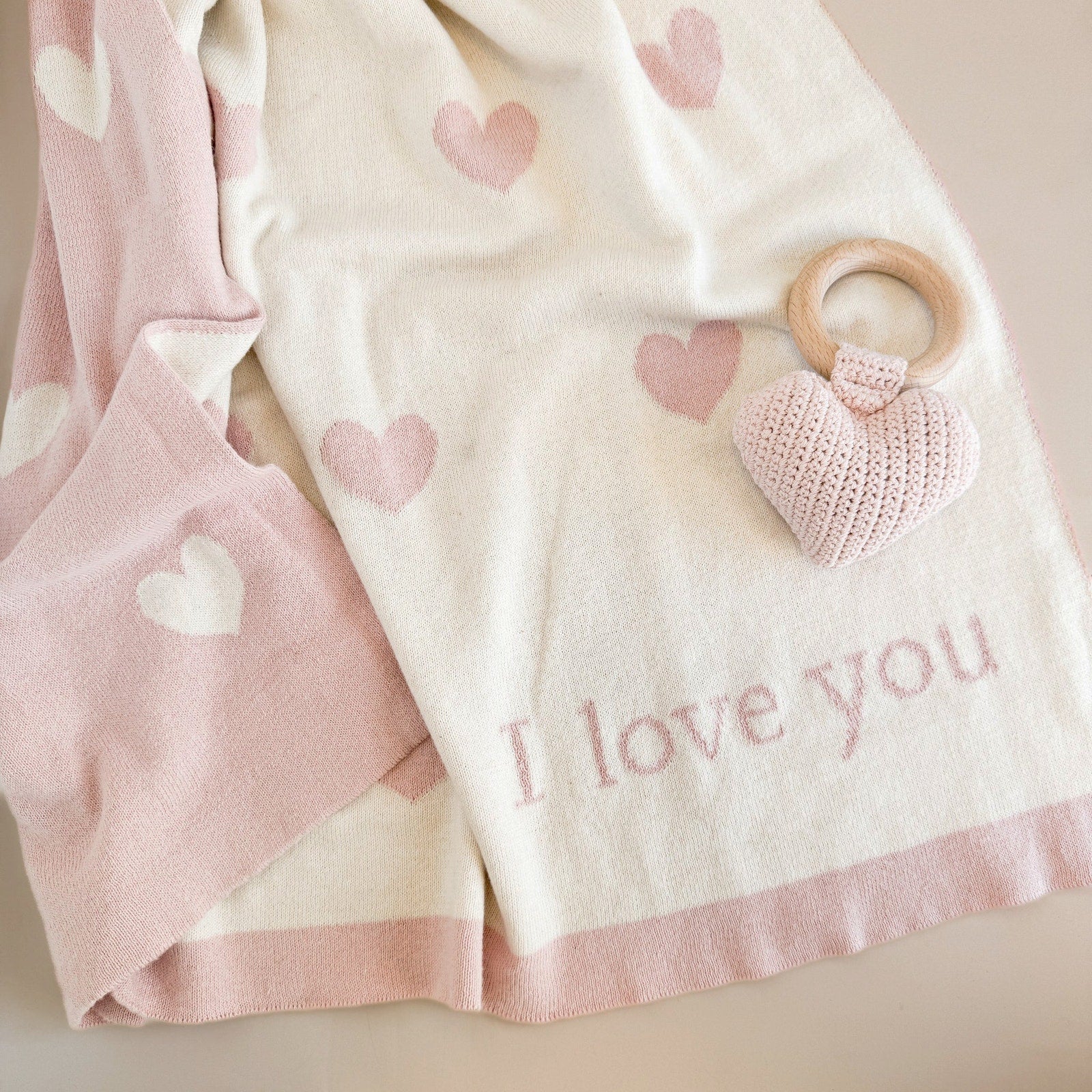 THE BLUEBERRY HILL Heart I Love You Baby Gift Set Paperboard Suitcase Medium The Blueberry Hill