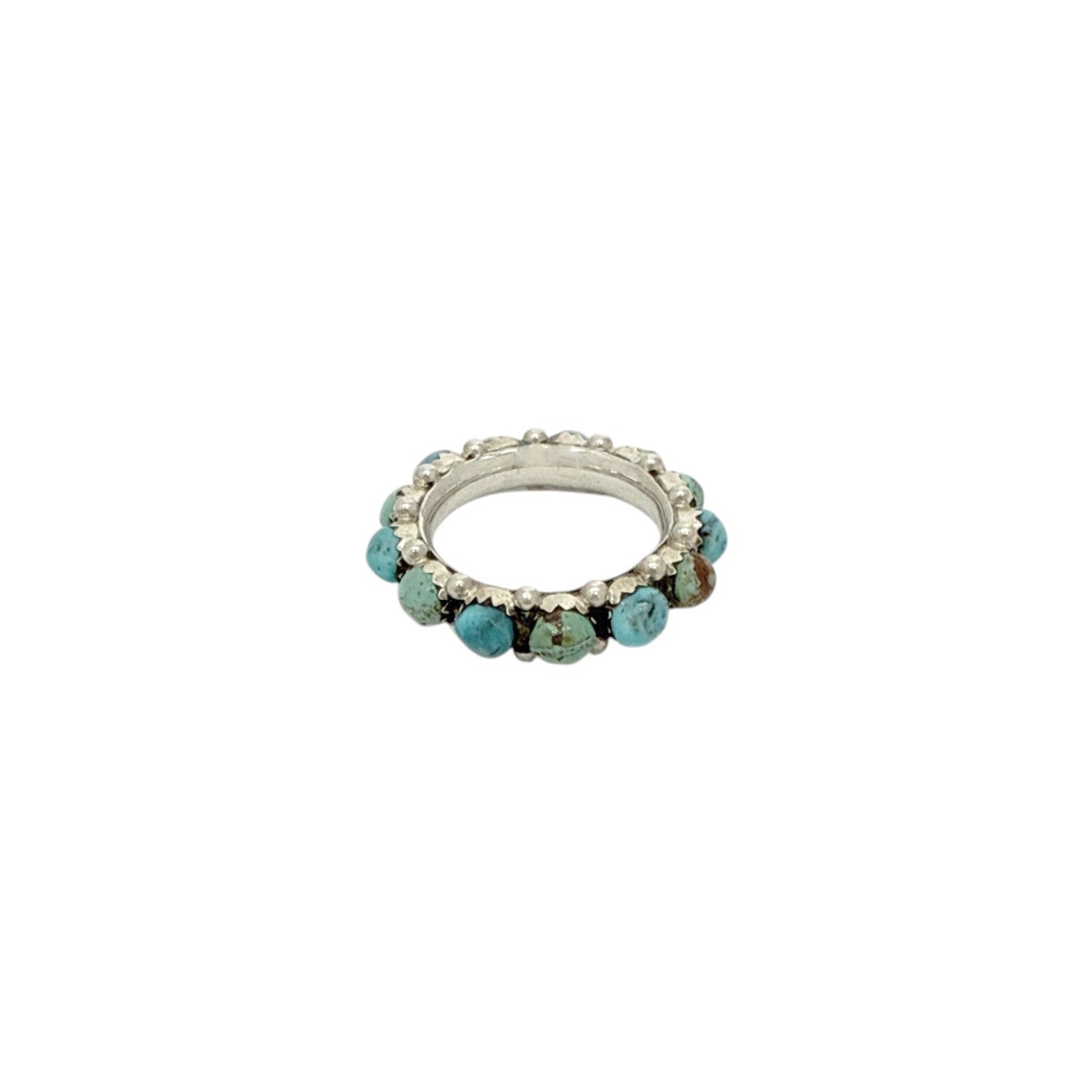TURQUOISE TUESDAY Wild Romance Eternity Ring Turquoise & Silver 6 Turquoise Tuesday