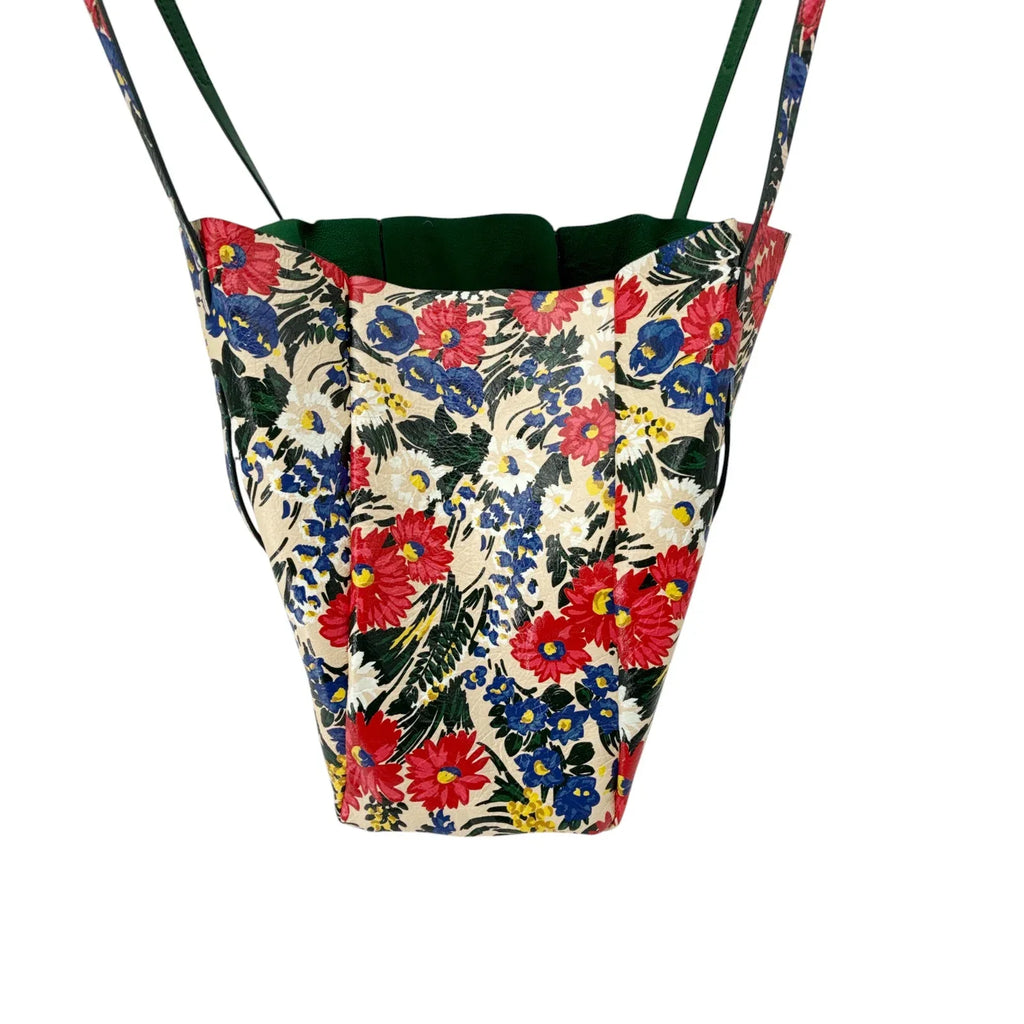 BALENCIAGA Everyday Floral Leather Tote Bag - flyKAMP