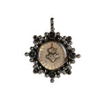 VIRGINS SAINTS & ANGELS VSA Cloister Sacred Heart Medallion Gunmetal - flyKAMP