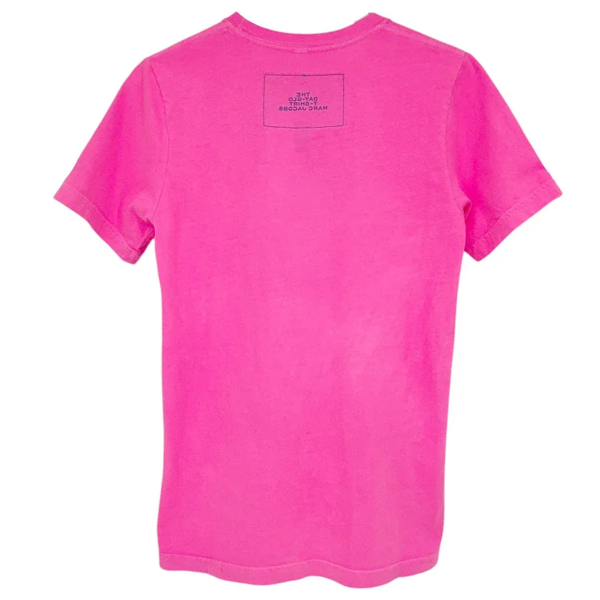 MARC JACOBS Fluorescent Logo Print Tee in Bright Pink S - flyKAMP