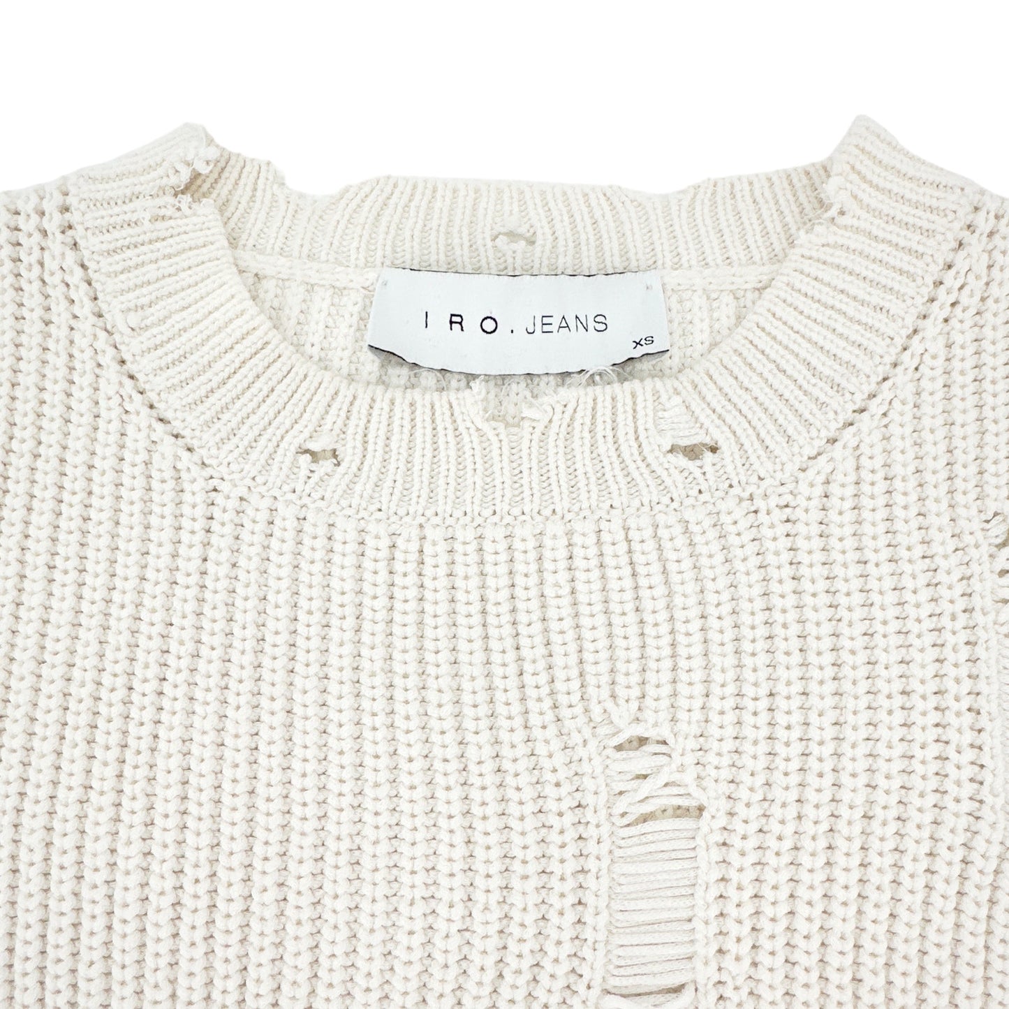 IRO Polxa Distressed Ribbed Sweater XS