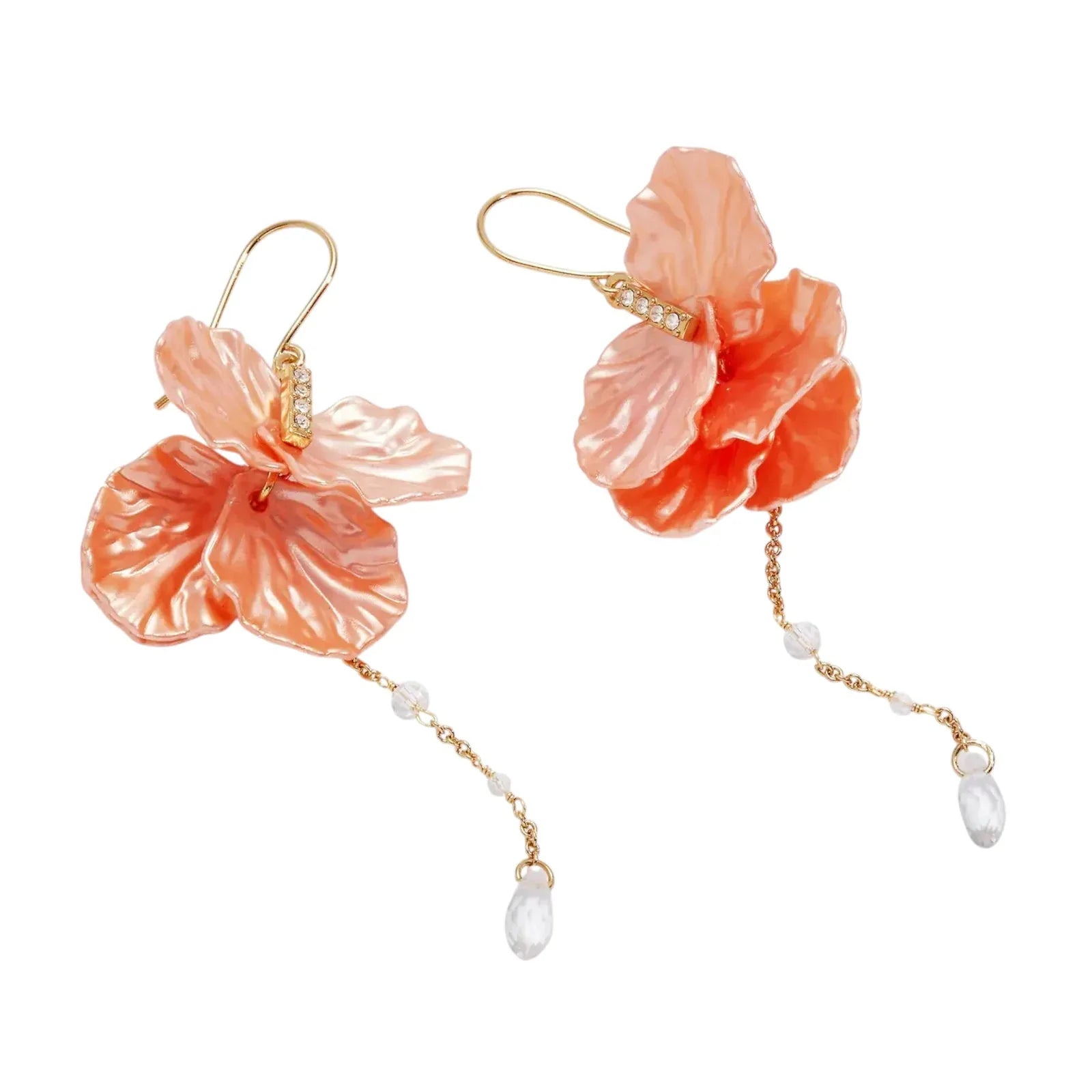 ALEX+ANI New York Botanical Garden Peony Petal Statement Earrings - flyKAMP