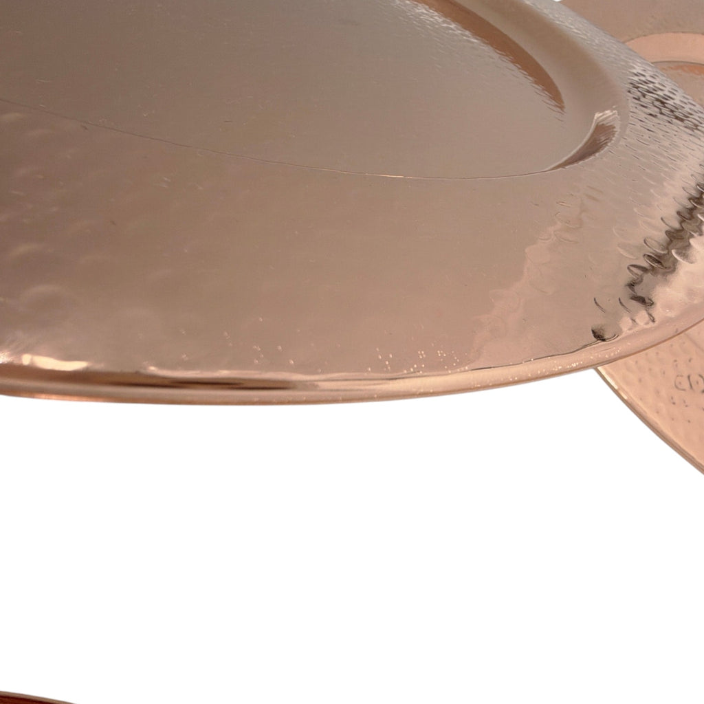WILLIAMS-SONOMA Hammered Copper Charger Plates ||| Set of 4 Williams-Sonoma