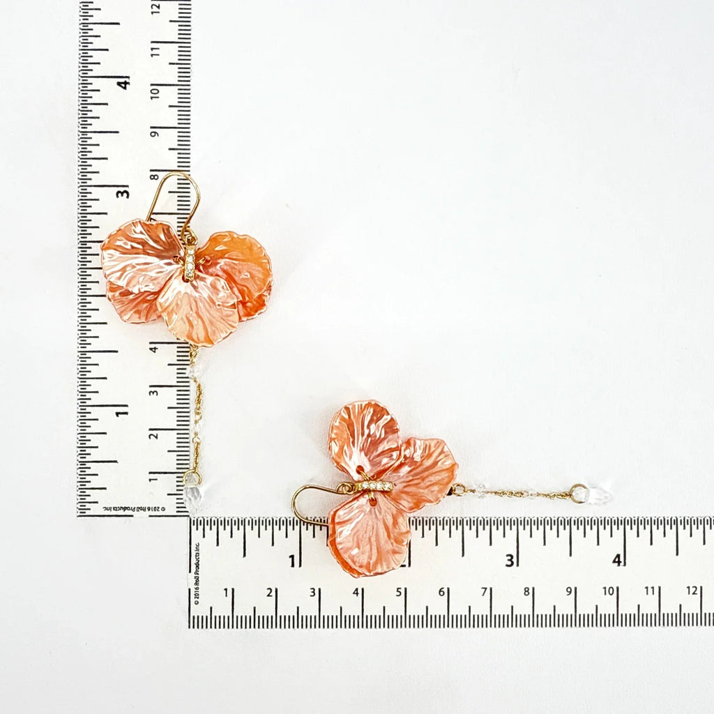 ALEX+ANI New York Botanical Garden Peony Petal Statement Earrings - flyKAMP