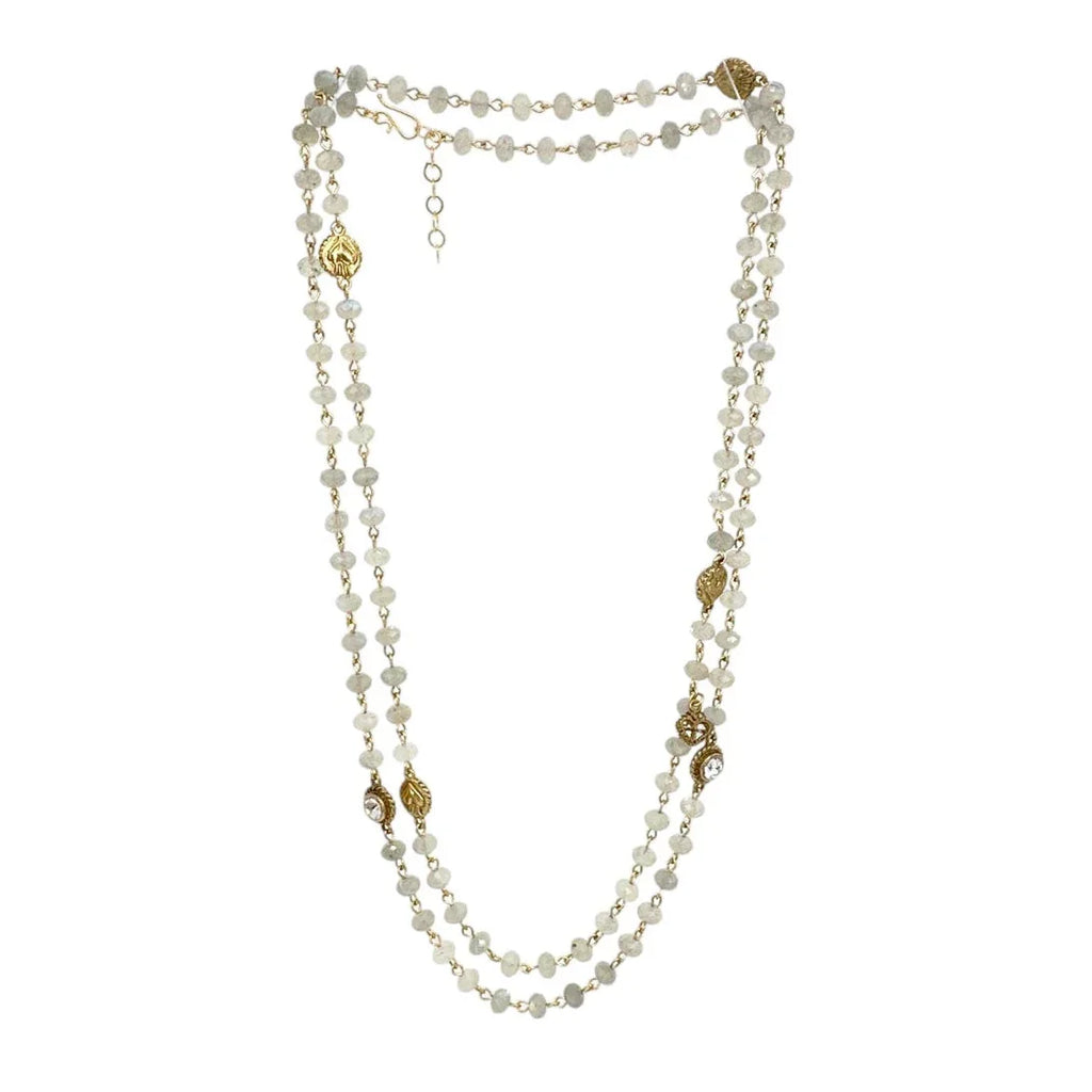 VIRGINS SAINTS & ANGELS VSA Wrap 6mm Lux Labradorite in Gold - flyKAMP