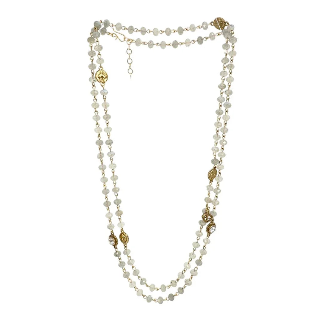 VIRGINS SAINTS & ANGELS VSA Wrap 6mm Lux Labradorite in Gold - flyKAMP
