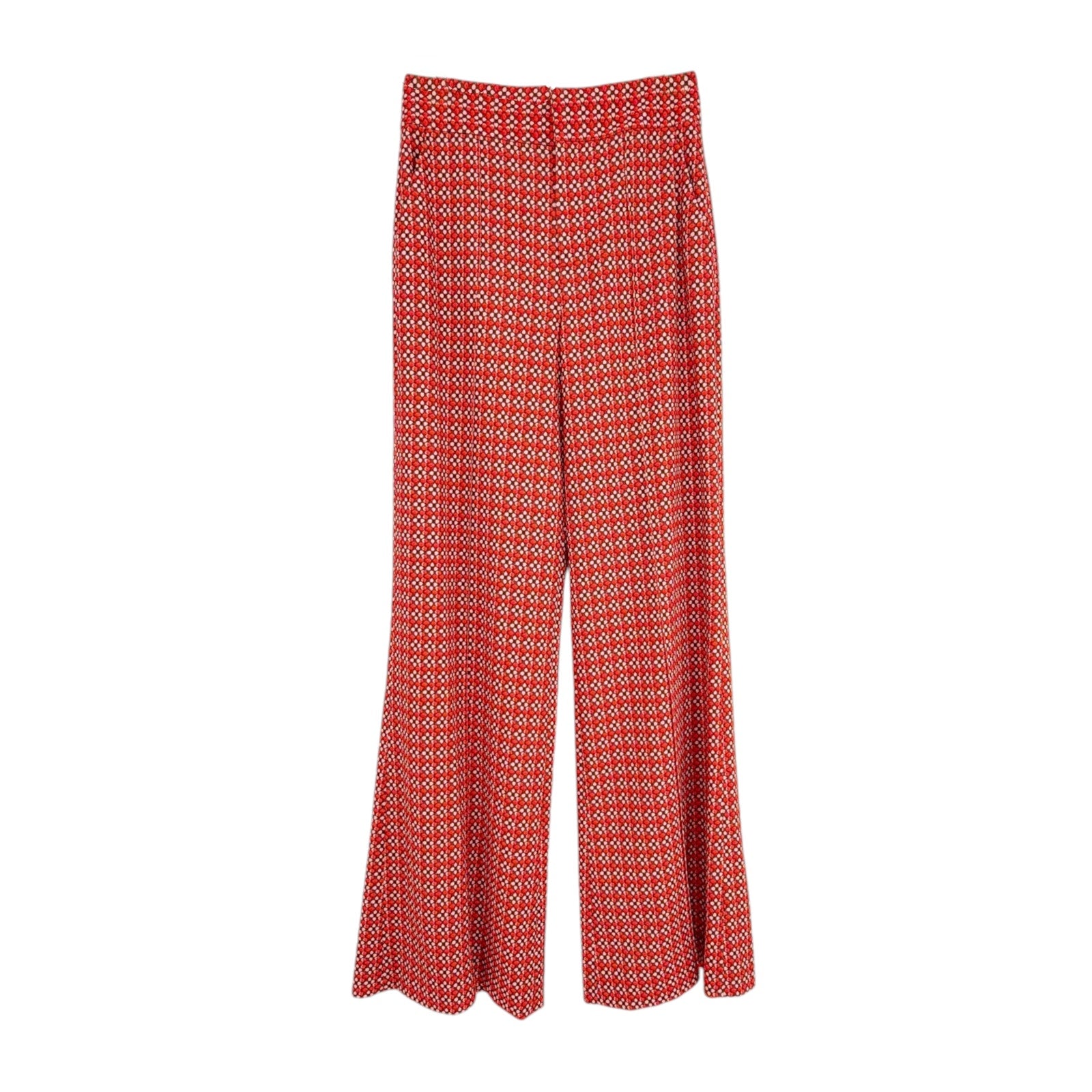 ALICE+OLIVIA Dylan High Waist Wide Leg Pants in Heart Flower Cherry 2 Alice + Olivia