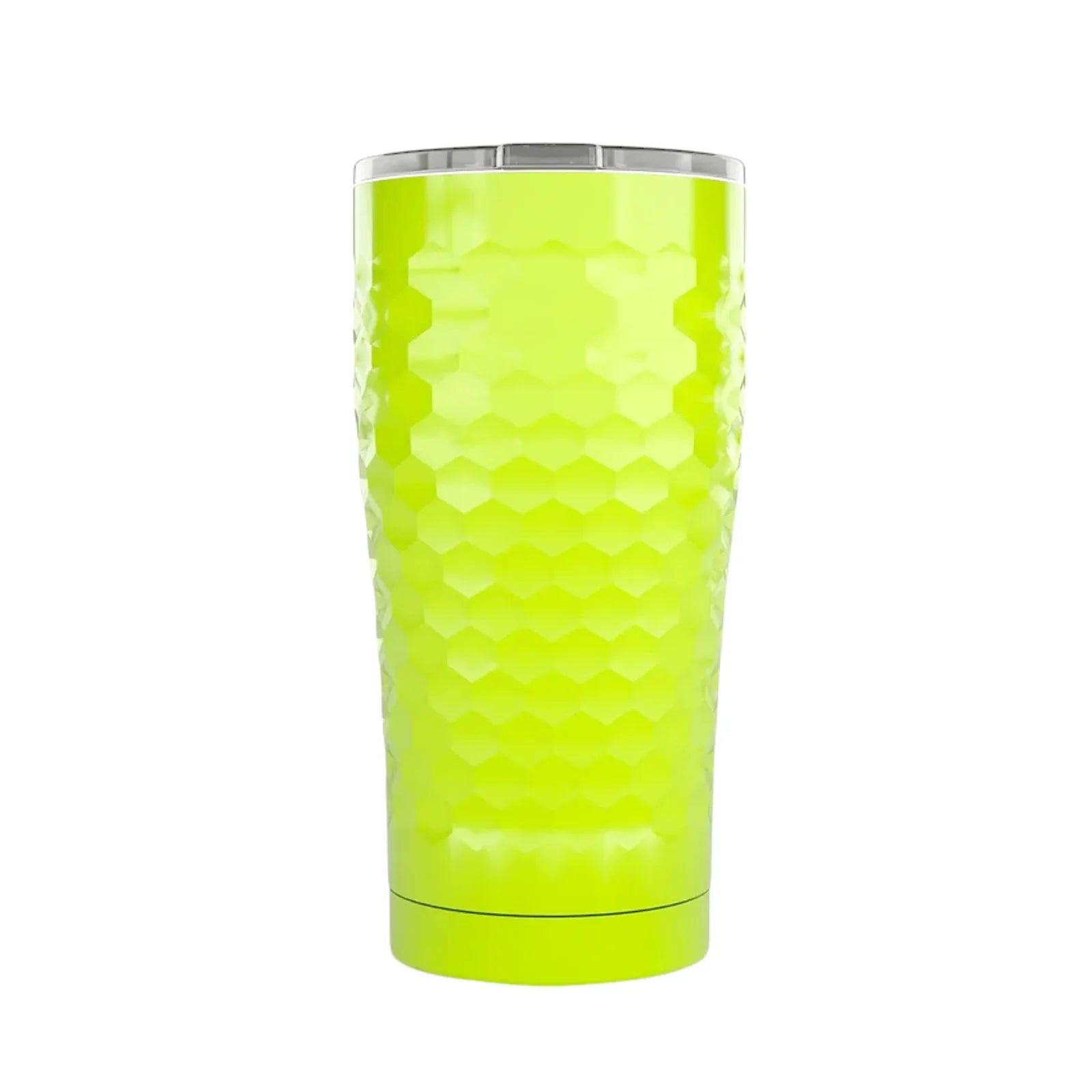 SIC Seriously Ice Cold 20 oz Tumbler in Neon Yellow Dimpled Golf - flyKAMP