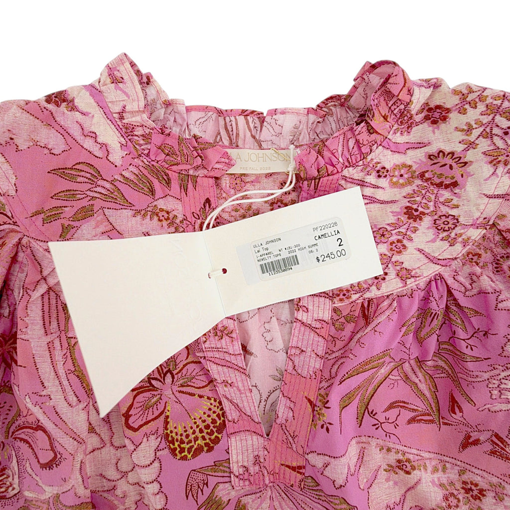 ULLA JOHNSON Lei Top in Camellia 2 Ulla Johnson