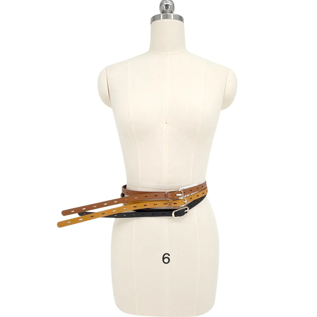 LINEA PELLE 3-for-1 Perforated Belt Set - flyKAMP