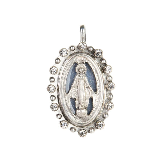 VIRGINS SAINTS & ANGELS VSA Milagrosa Medallion in Silver