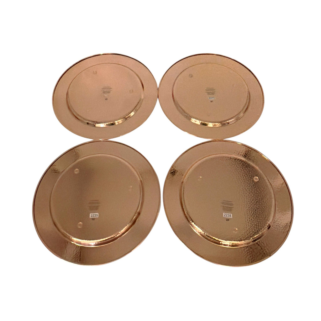 WILLIAMS-SONOMA Hammered Copper Charger Plates Set 2 of 4 Williams-Sonoma