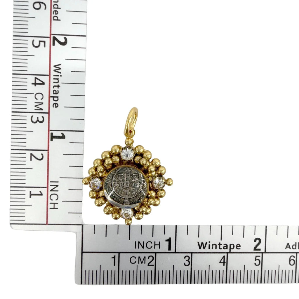 VIRGINS SAINTS & ANGELS VSA Petite Cloister San Benito Charm in Gold - flyKAMP