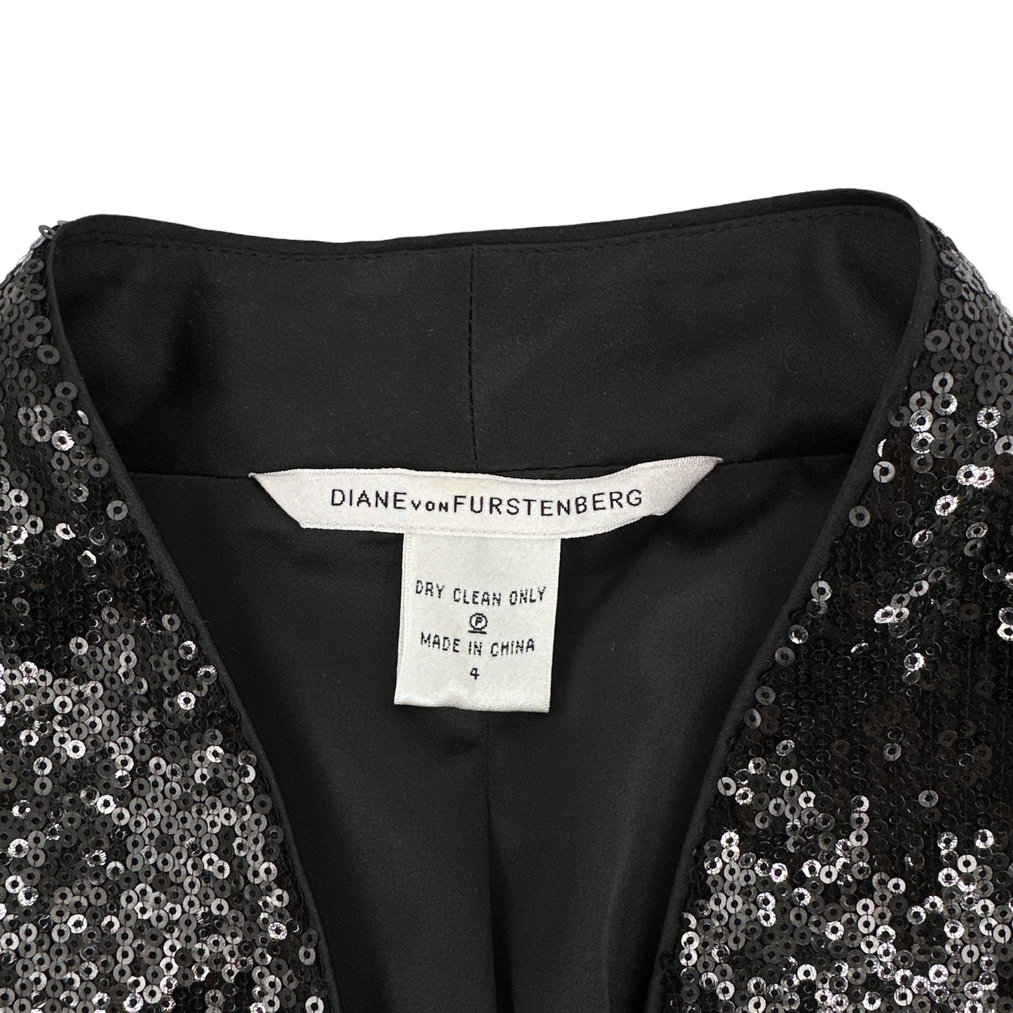 DIANE Von FURSTENBERG DVF Tonda Sequin Jacket 4|S