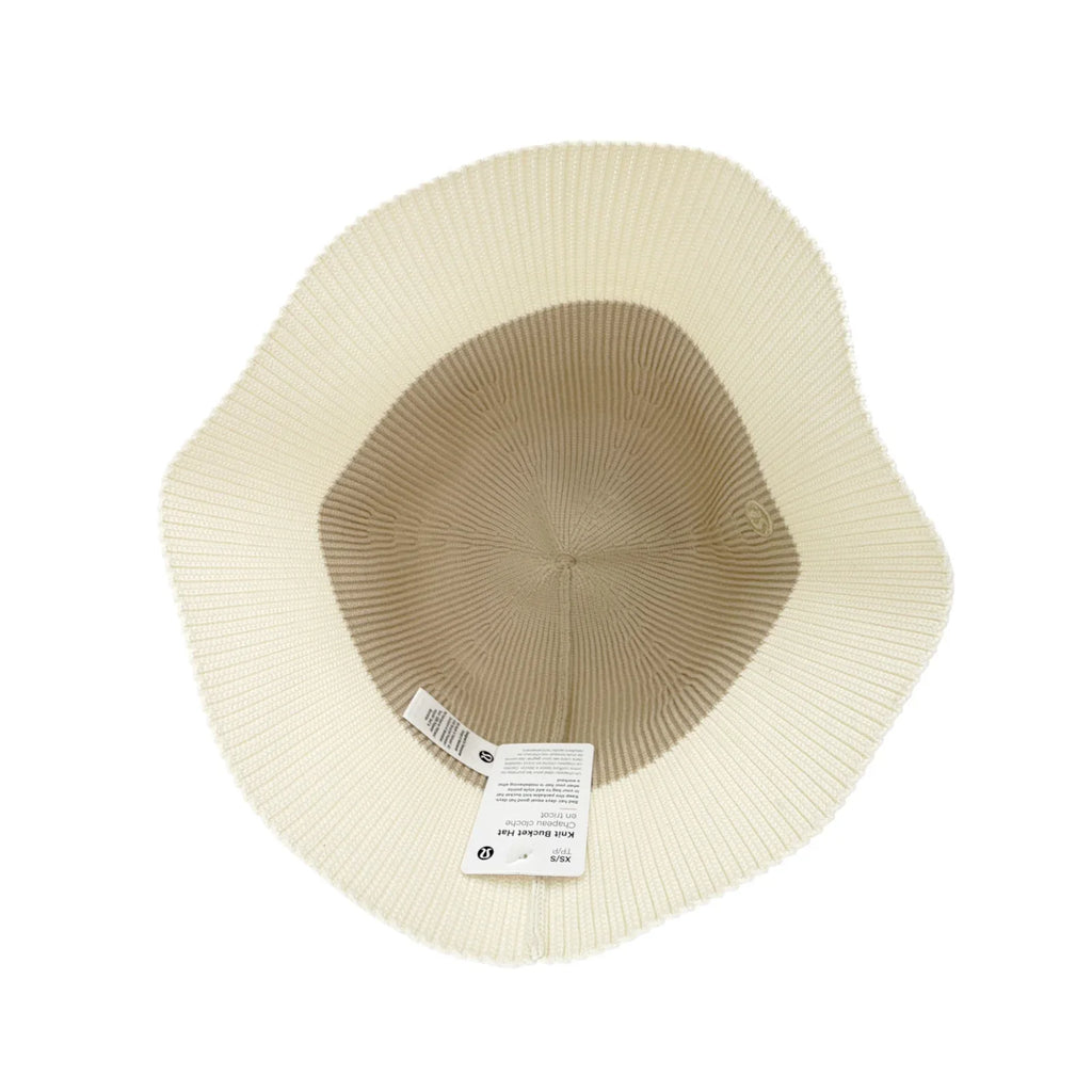 LULULEMON Knit Bucket Hat in Sand Trap/Light Ivory XS/S - flyKAMP