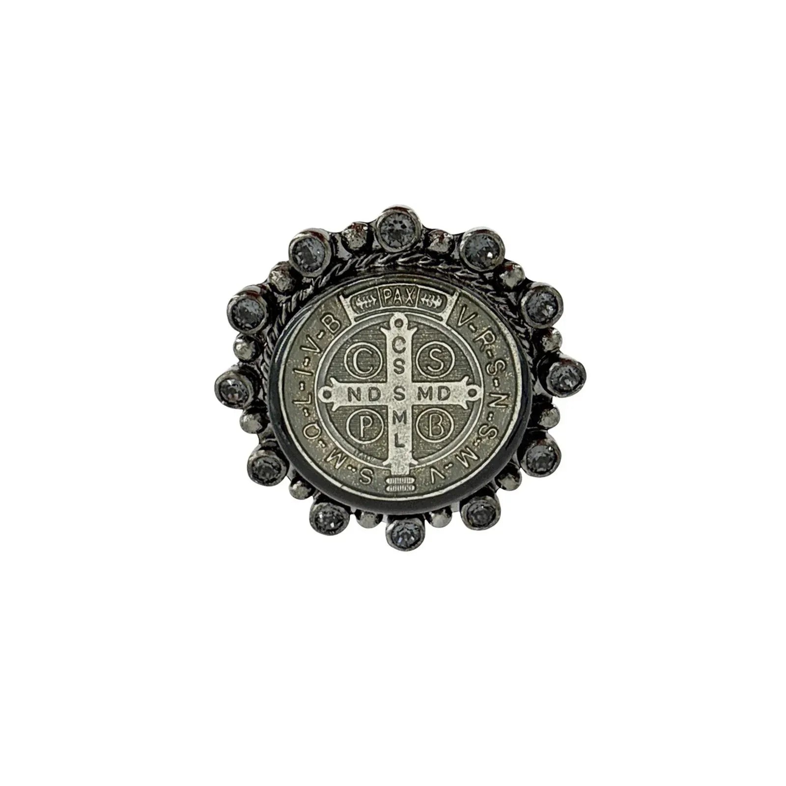 VIRGINS SAINTS & ANGELS VSA Vintage San Benito Ring Sterling Silver Gunmetal 6 - flyKAMP