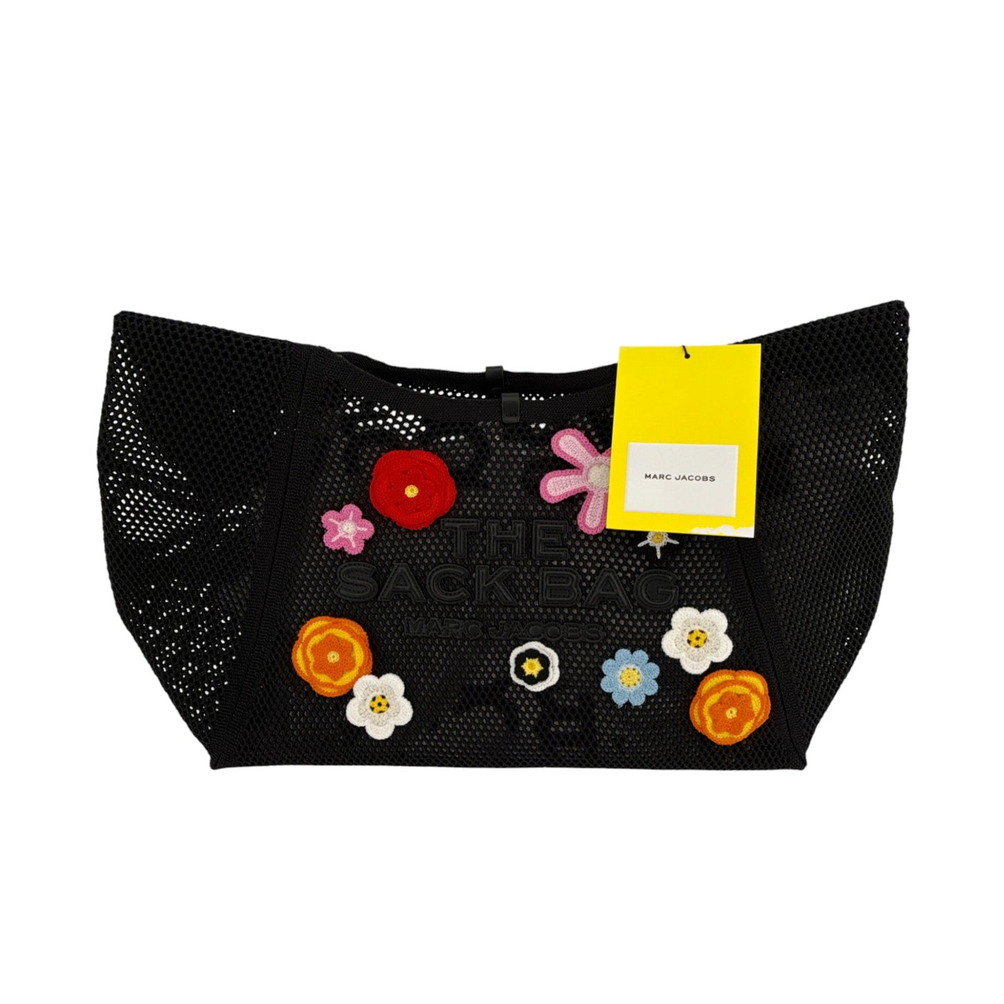 MARC JACOBS The Daisy Crochet Sack Bag in Black