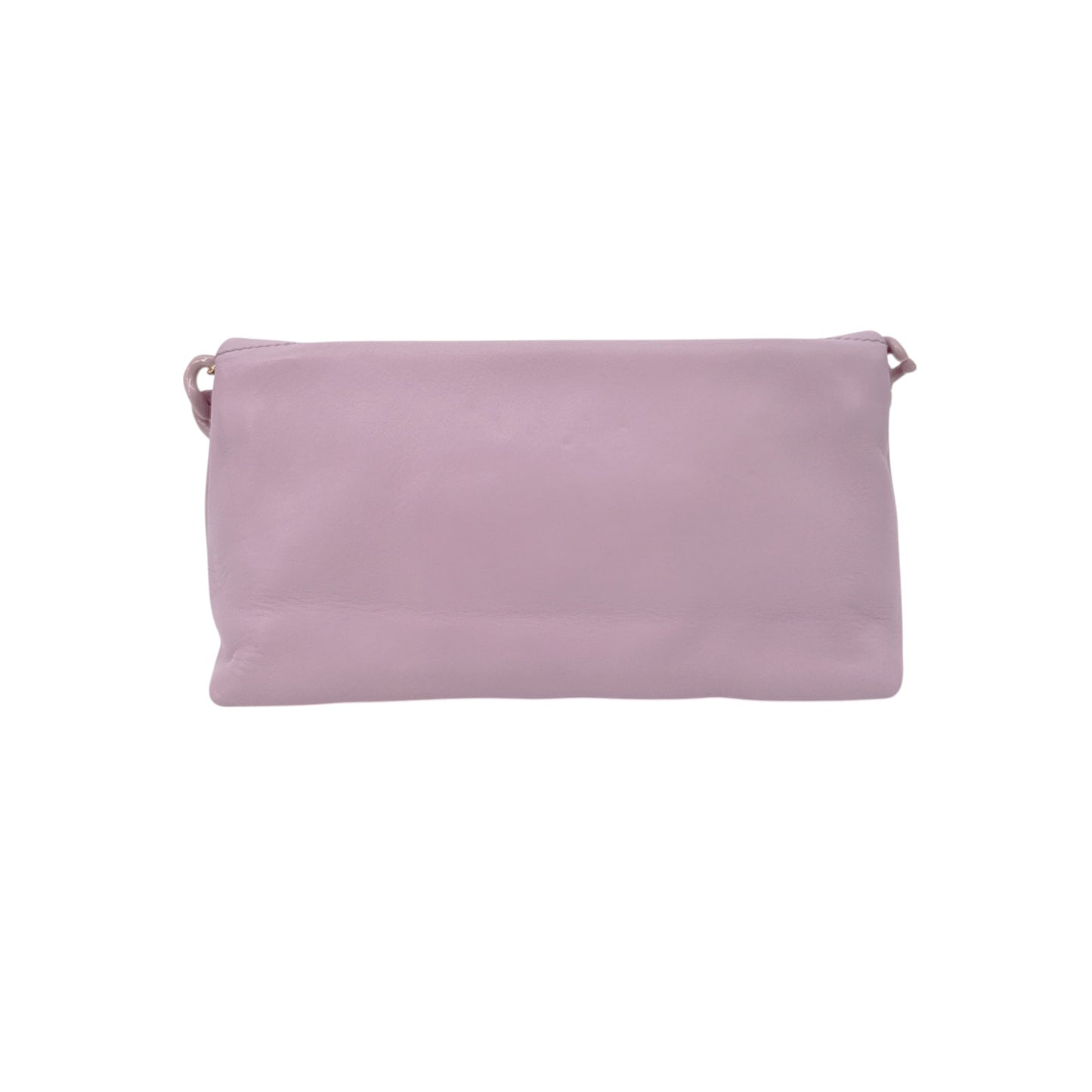 TOM FORD Small Label Leather Chain Top Handle Bag in Lilac