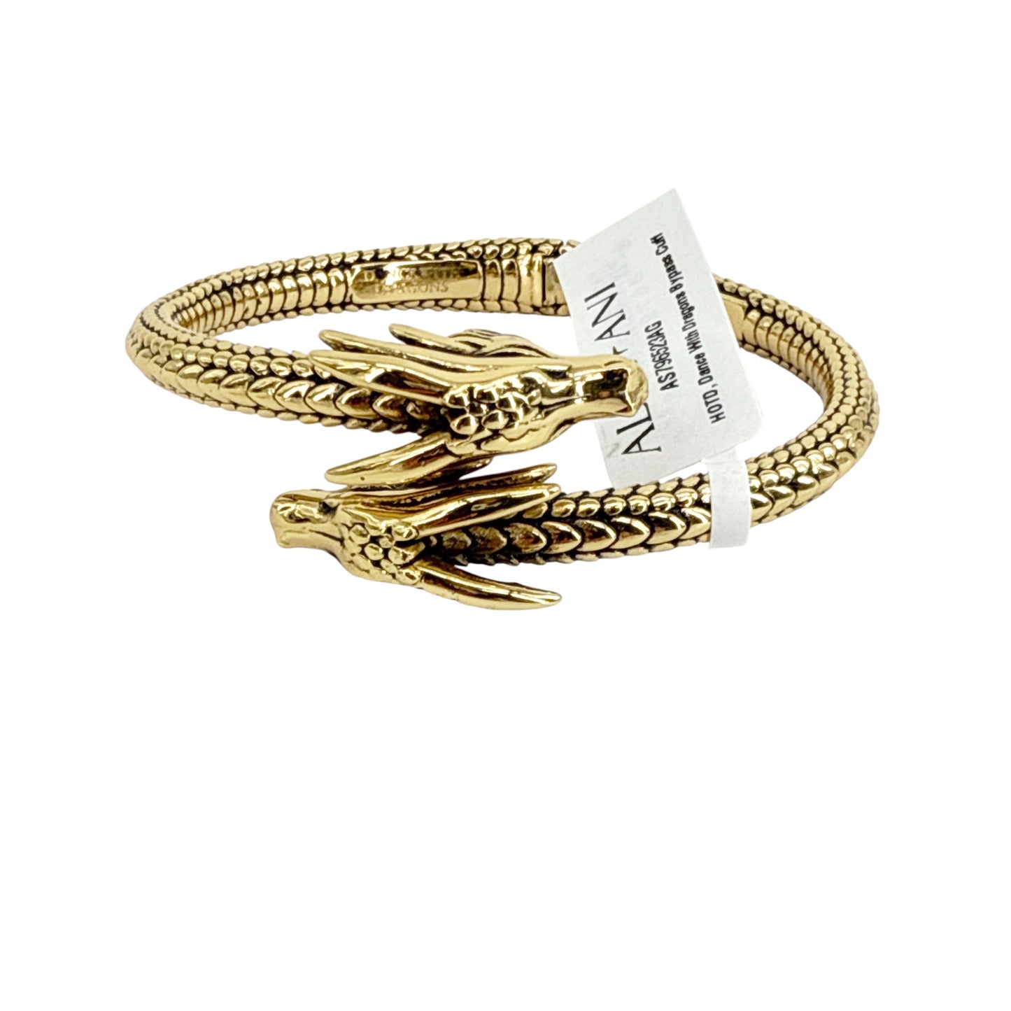 ALEX+ANI House of the Dragon™ Cuff Bracelet in Antiqued Gold