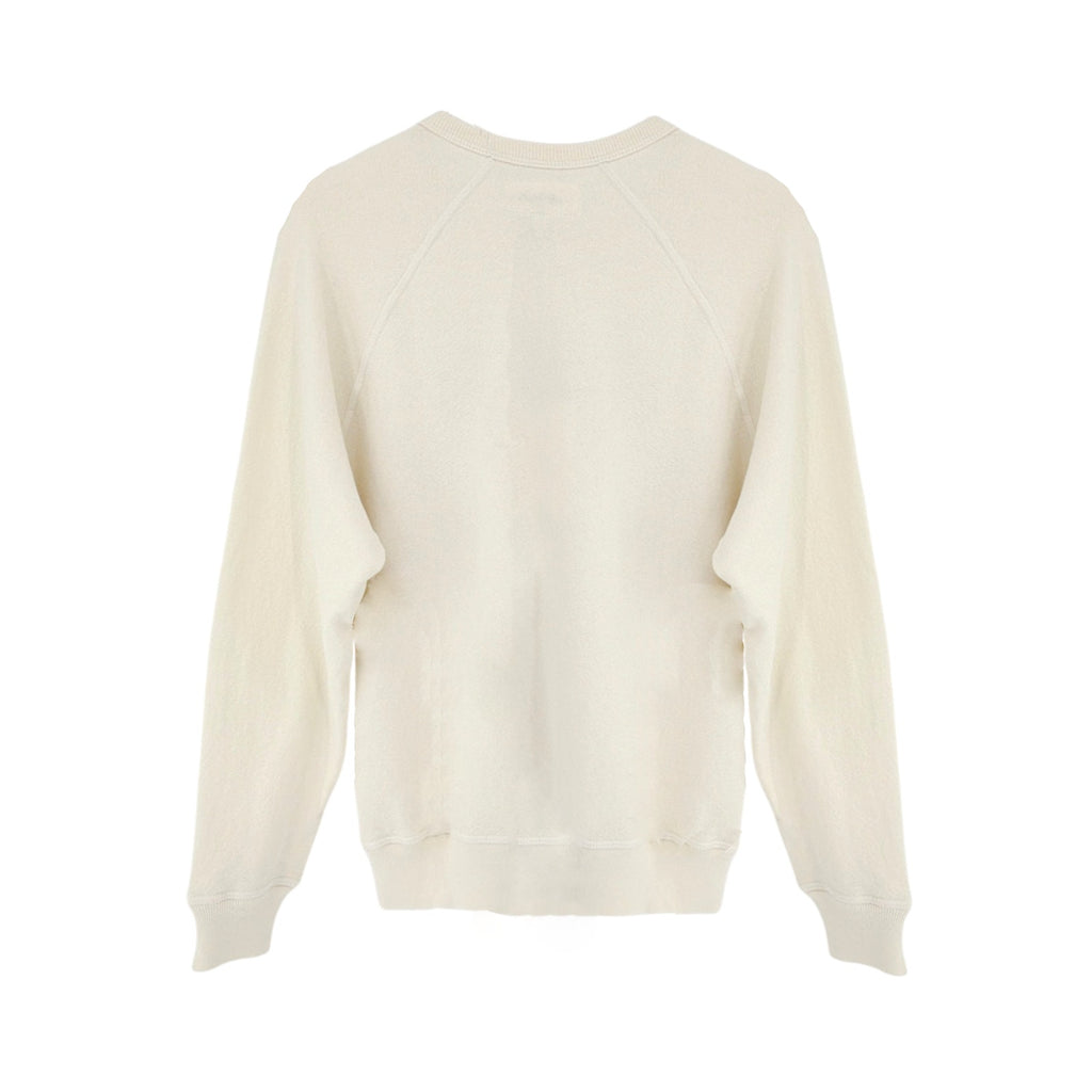 THE GREAT. The College Sweatshirt in Washed White with Red Heart Graphic 0|XS The Great.