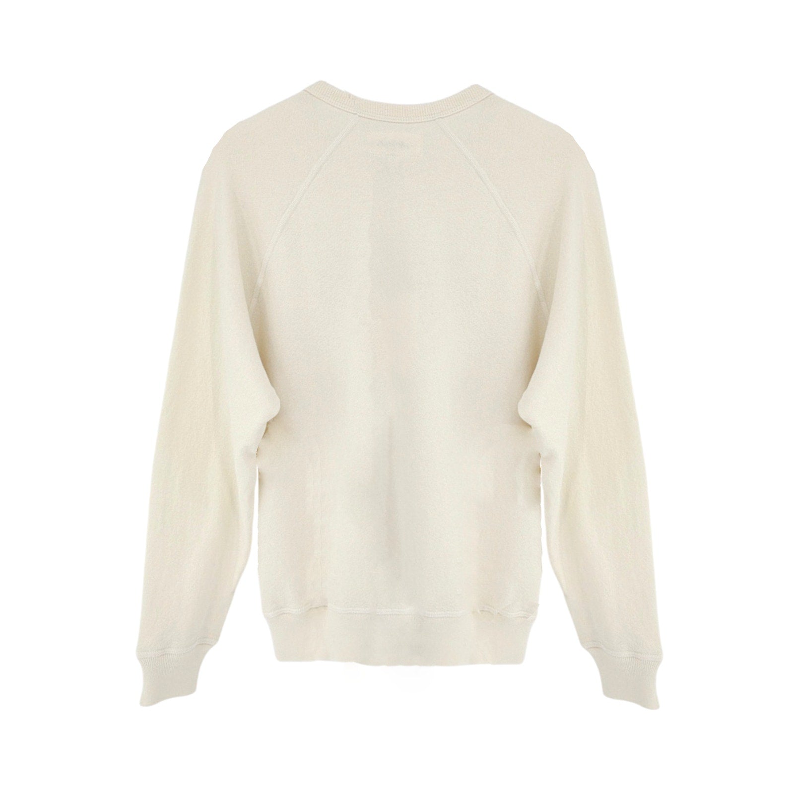 THE GREAT. The College Sweatshirt in Washed White with Red Heart Graphic 0|XS The Great.
