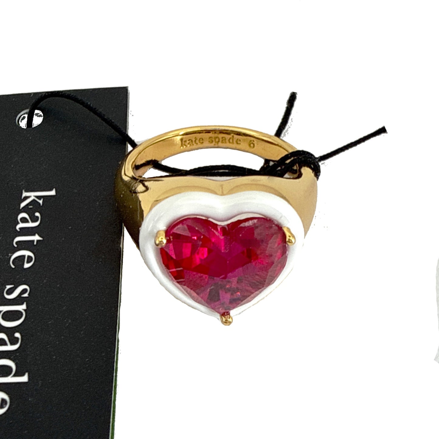 KATE SPADE New York Sweetheart Signet Ring Size 6