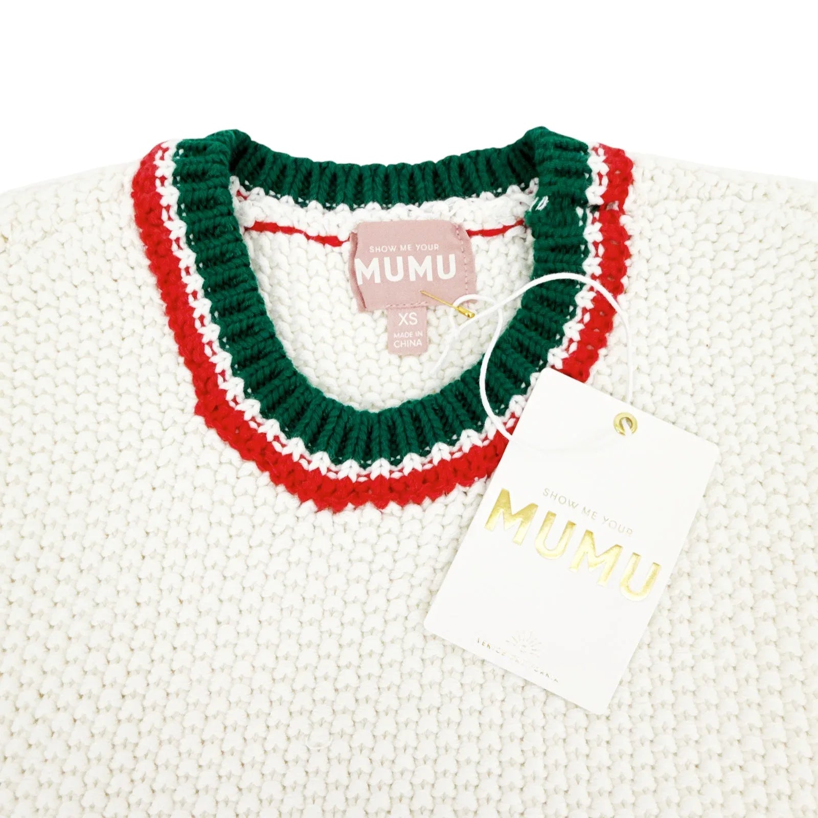 SHOW ME YOUR MUMU Only One Sweater in Festive Stripe XS - flyKAMP